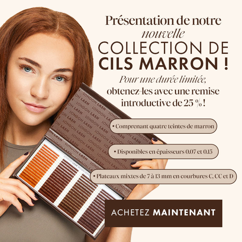 Extensions de cils marron