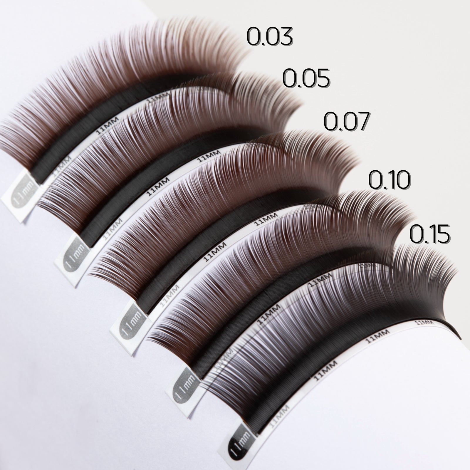 Cils Black Brown - Collection Ristretto 0,07 (brins individuels)