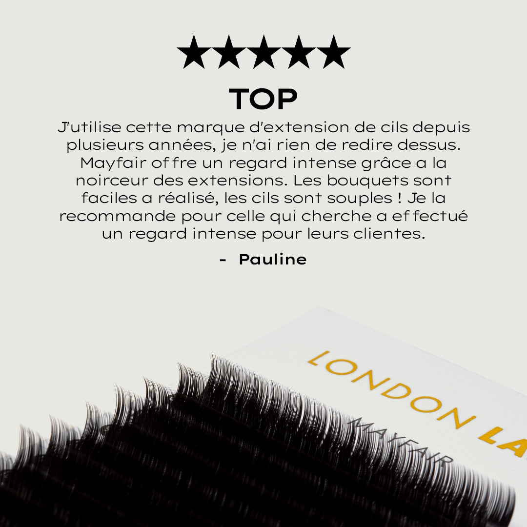 EXTENSIONS DE CILS CLASSIQUES "MAYFAIR" 0.18
