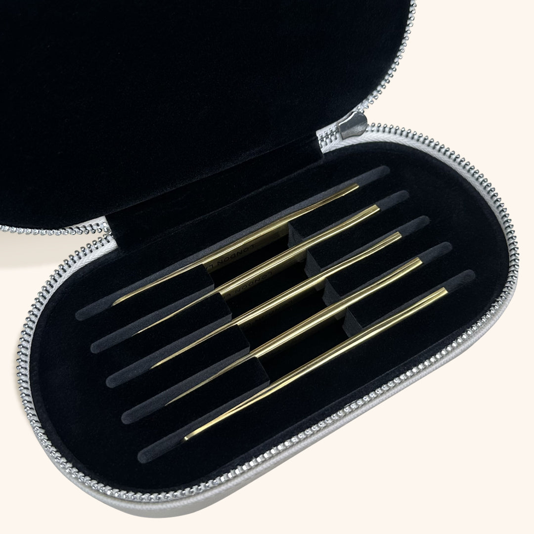 Étui pour pinces à extensions de cils