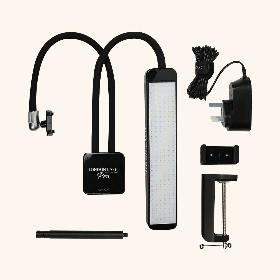 lampe glamcor capture, lampe, lampe cils, pose de cils, extension de cils materiel, lampe professionelle, technicienne de cils, kit extension de cils