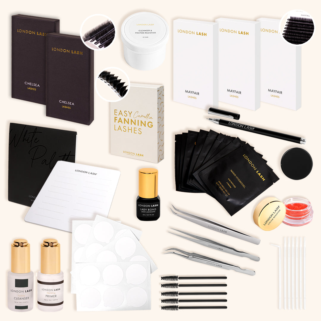 Kit d&#39;introduction London Lash, kit extension de cils, kit cils extension, kit extension cils professionnel, kit pose extension cils, kit cils