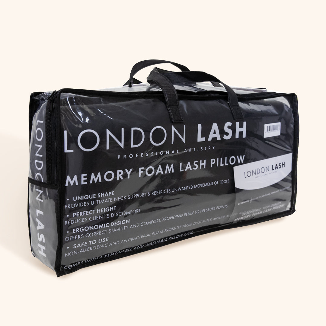 Coussin à mémoire de forme noir, magasin extension de cils, coussin soin, coussin, pose de cils accessoires, extension de cils materiel, technicienne de cils, oreiller soin noir