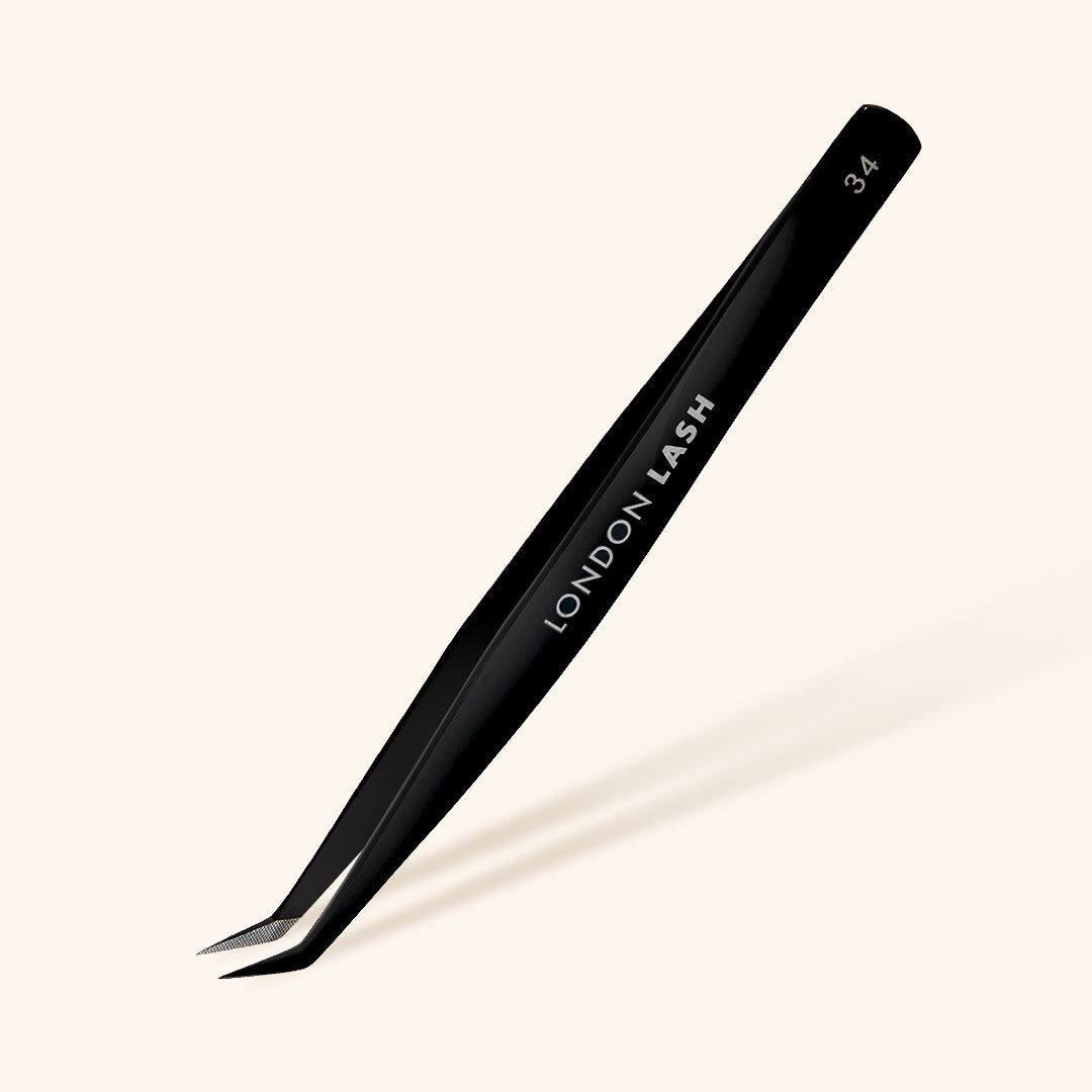 Pince pour Volume Russe à pointe fine en fibre London Lash, pince extension de cils, pince volume russe, pince cils, London Lash, materiel extension de cils, fournisseur extension de cils