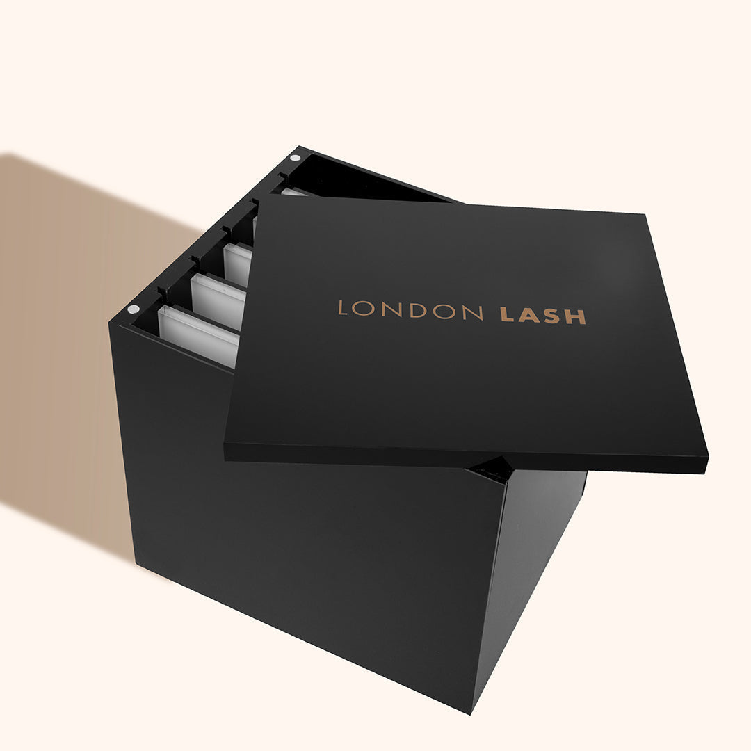 Boîte de rangement aimantée pour bouquets préfaits, London Lash, fournisseur cils, extensions cils, extension de cils, extensions de cils, Volume Russe