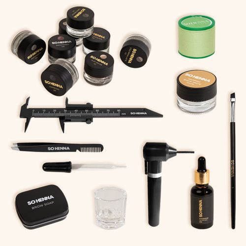 Kit de démarrage pour sourcils SO HENNA - Format professionnel