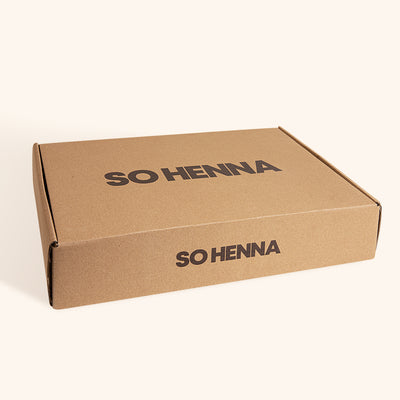 Boîte en carton So Henna pour kit de démarrage, kit So Henna, boite carton, boite kit, kit de démarrage, boite, boite So Henna